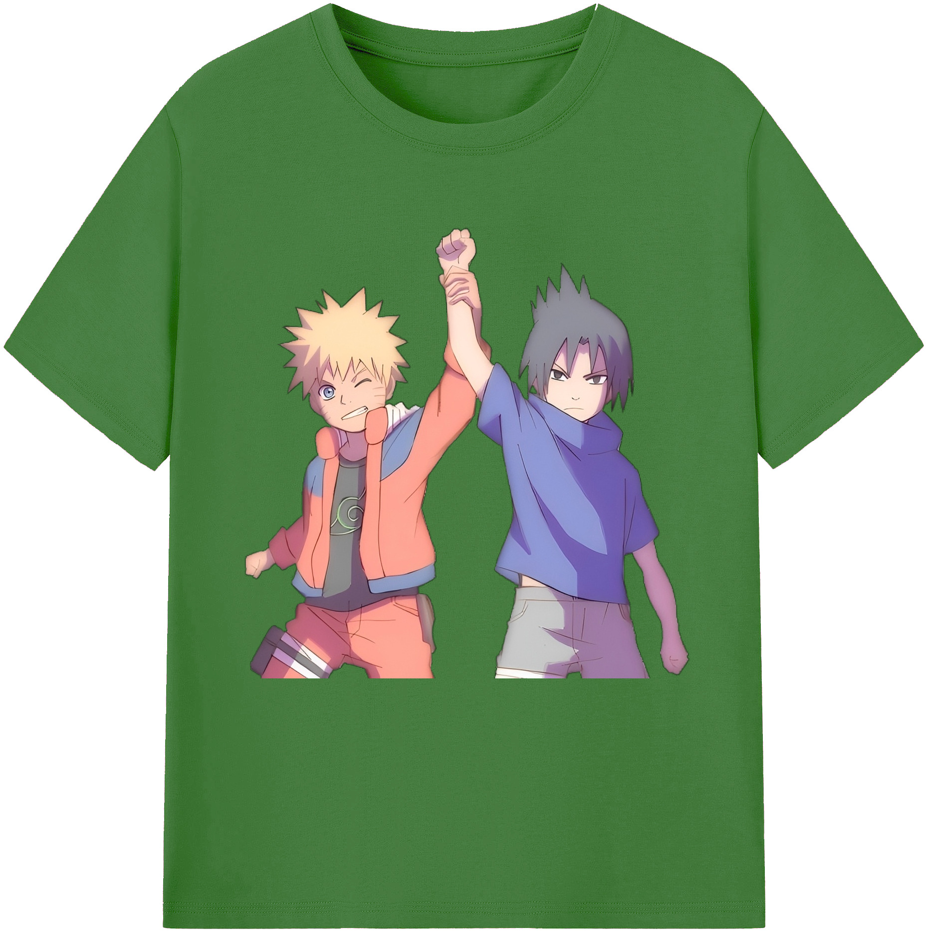 （画像用） NARUTO -ナルト- うちは サスケ Uchiha Sasuke レディースカジュアルプリントTシャツ（綿100％）